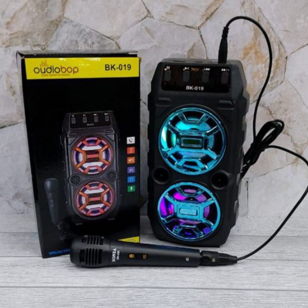 Loa karaoke mini di động Kimiso Bk019 loa hát âm lớn, hát karaoke hay/Tặng Kèm Mic Cao Cấp -Bảo Hành 12 tháng
