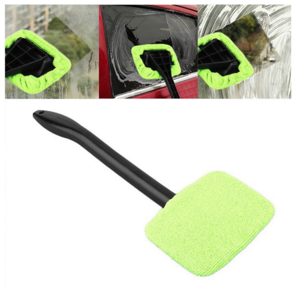 Bộ Cây Lau Cửa Kính Xe Hơi Tay Cầm Dài Tự Động Tiện Dụng