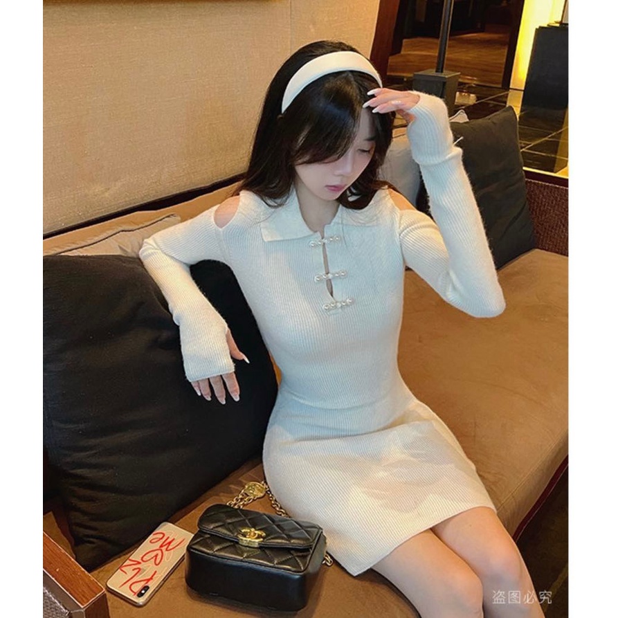 Đầm Dệt Kim Sườn Xám "Chủ Nghĩa Lãng Mạn" Nhẹ Nhàng Siêu Cổ Tích Cho Nữ