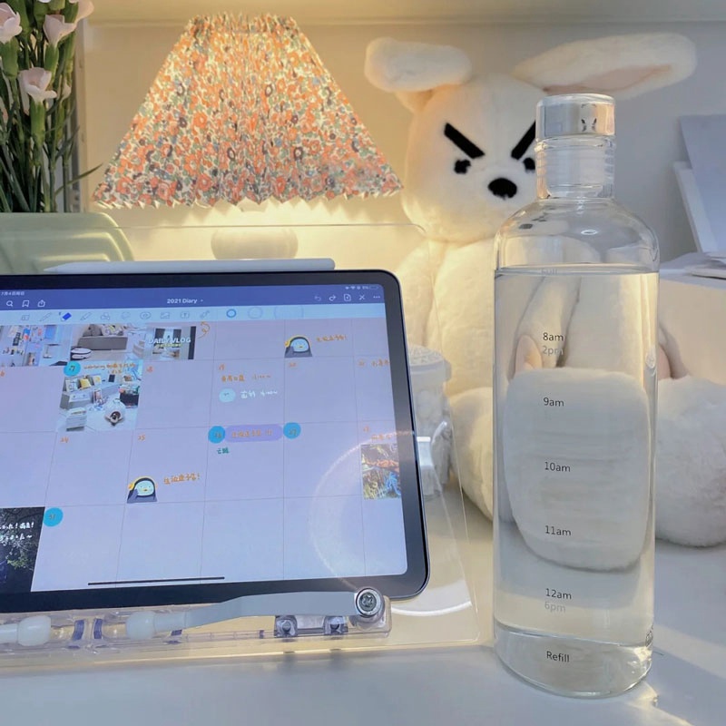 Bình đựng nước có vạch chia tiện dụng cho học sinh dung tích 500ml