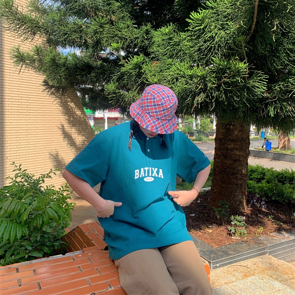 Áo thun Polo nam nữ tay lỡ phông uninsex vải cá sấu cực mát hình in BATIXA C1 COBAN POLO