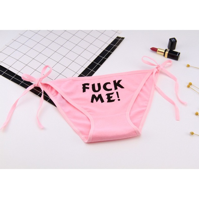 Quần lót Cotton cột dây fuk me