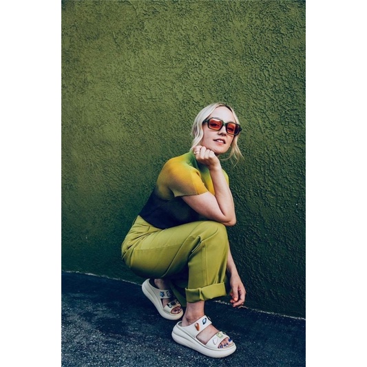 Dép sục độn đế 5cm 2 quai Cross