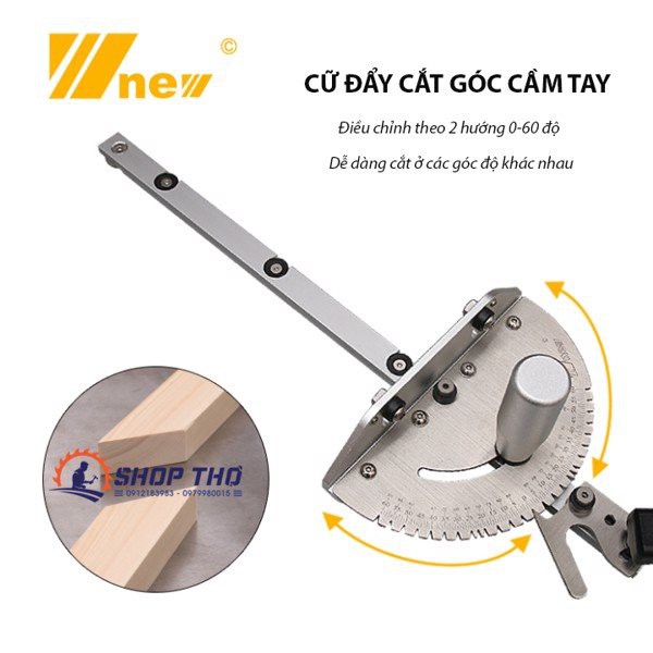 Cữ cắt góc bàn cưa - bàn phay  dùng cho cưa bàn cắt gỗ