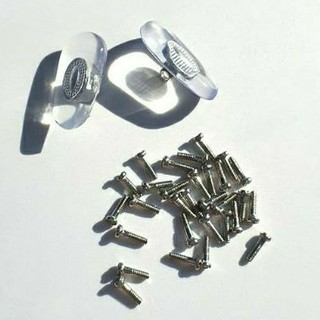 1 Đôi đệm mũi silicon trắng trong gọng kính chống trượt tiện lợi