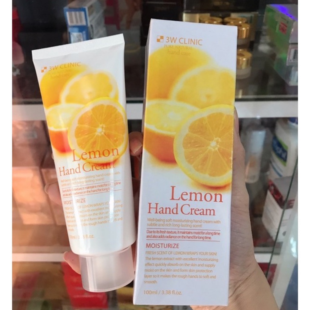 Kem Dưỡng Da Tay 3W Clinic Lemon Hand Cream 100ml