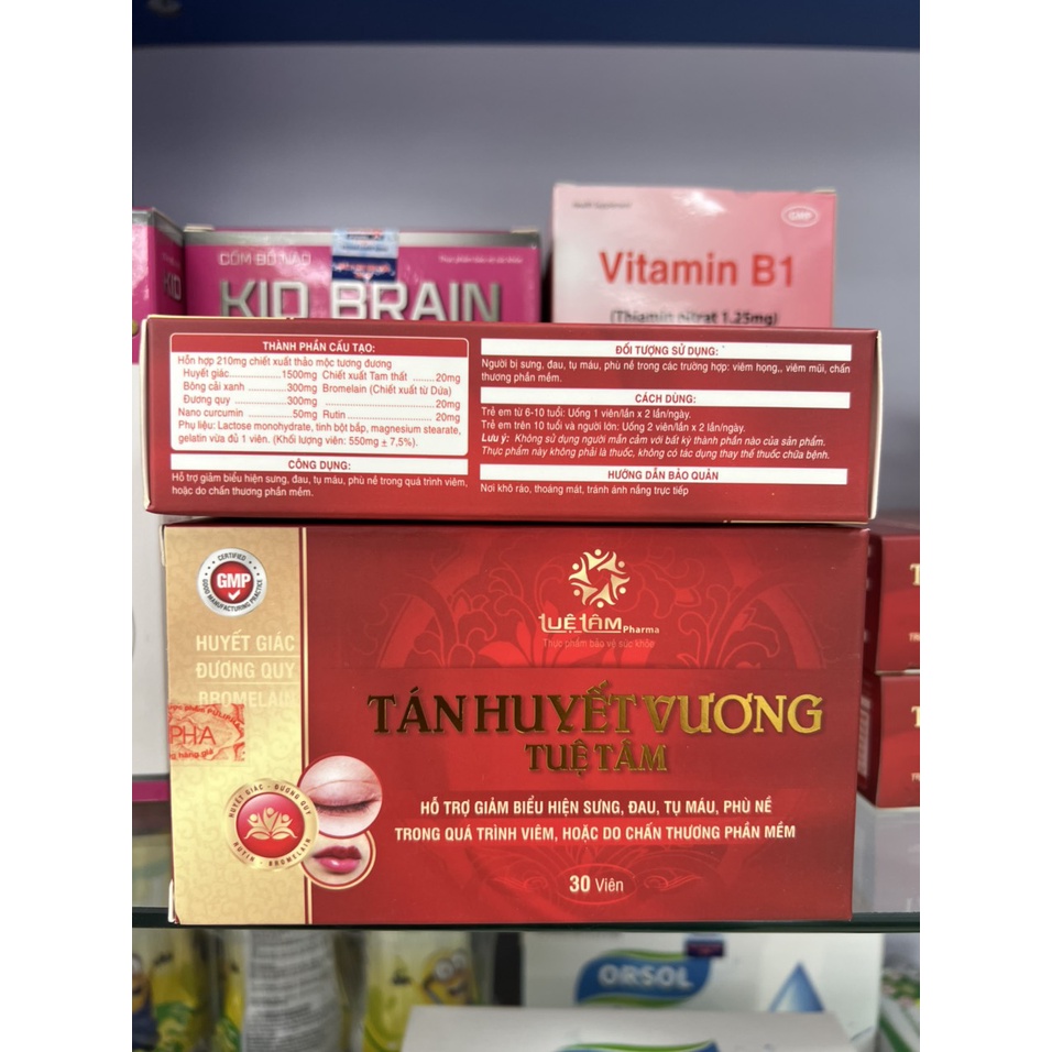 Tán Huyết Vương Tuệ Tâm Hỗ Trợ Làm Giảm Sưng Đau Tụ Máu Phù Nề Trong Quá Trình Viêm Hoặc Chấn Thương Mềm