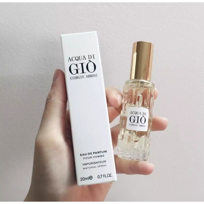 Nước hoa mini Gio trắng nam 20ml dạng chai xịt- Mùi AcQua Di Gio Trắng | BigBuy360 - bigbuy360.vn