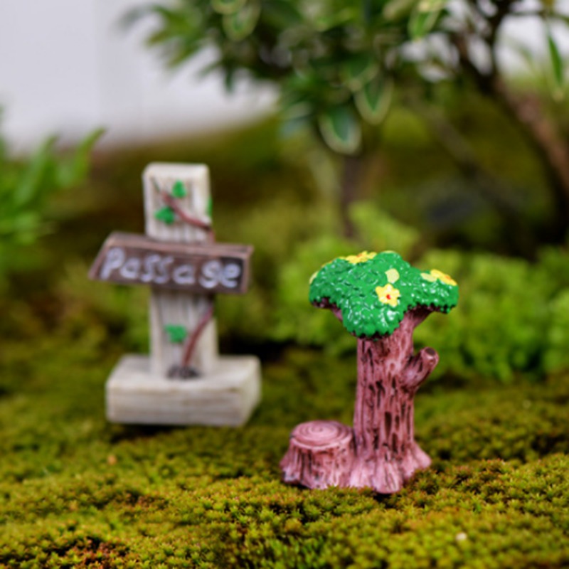 1 Đồ trang trí Gốc Cây Mini Trang Trí Sân Vườn