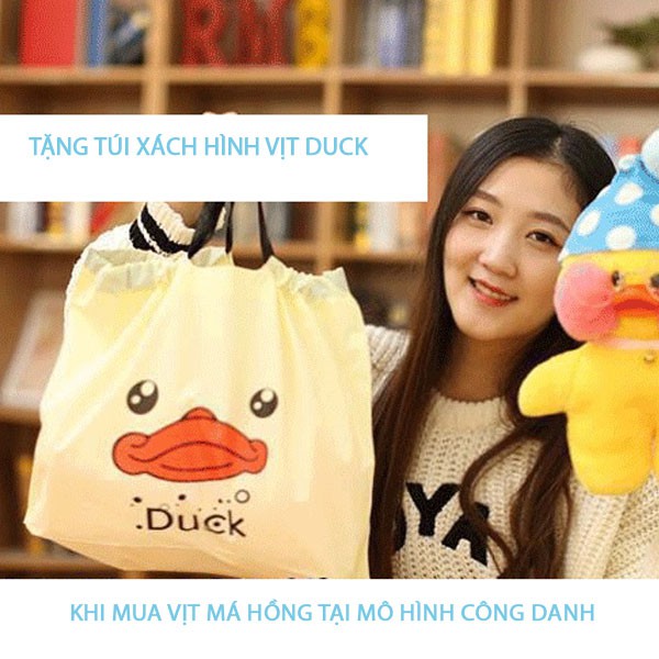 Gấu Bông Vịt Má Hồng 30cm Lalafanfan Siêu Cute - Siêu Rẻ