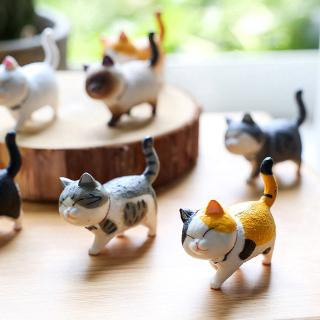 Mèo mô hình trang trí taplo xe hơi, tiểu cảnh, bàn học, bàn làm việc siêu cute Big Cat Shop