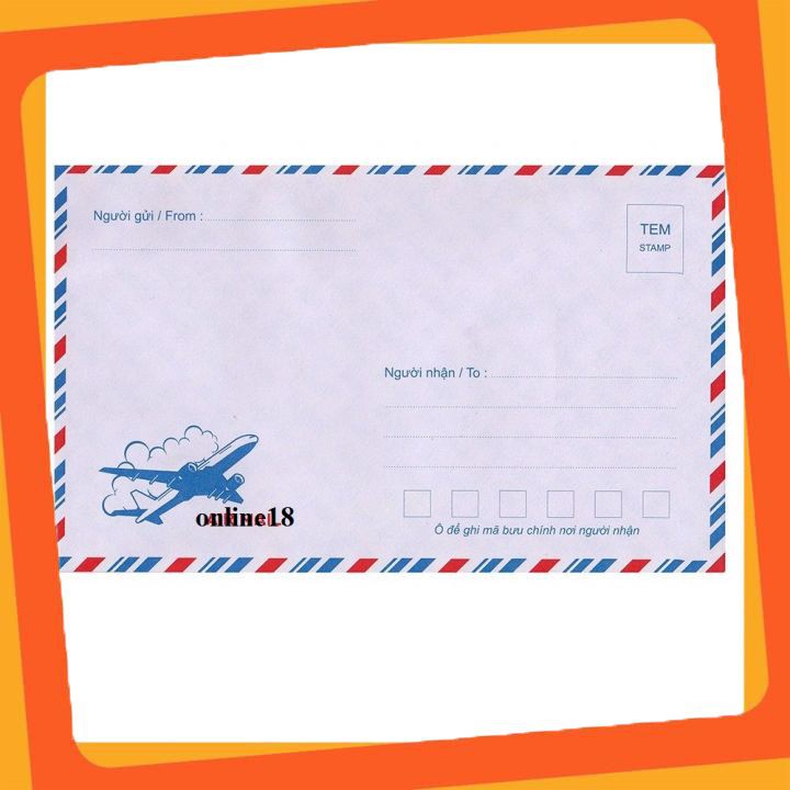 Tập phong bì thư in hình 100 chiếc