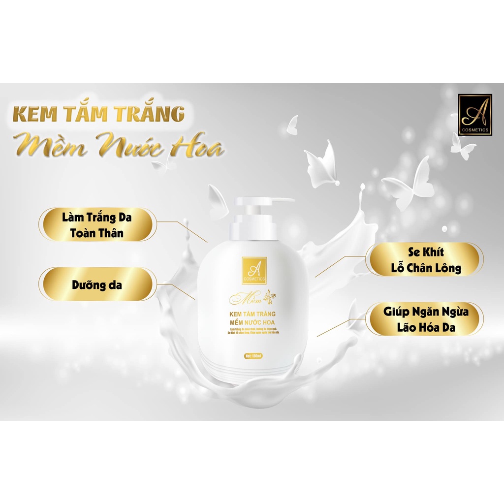 [Chính Hãng] tắm trắng mềm nước hoa 2021 a cosmetic