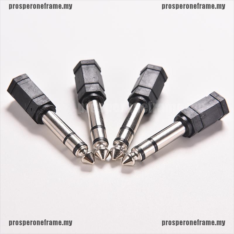 Set 4 Đầu Cắm Âm Thanh Chuyển Đổi Từ 6.5mm 1 / 4 Sang 3.5mm 1 / 8 Cái