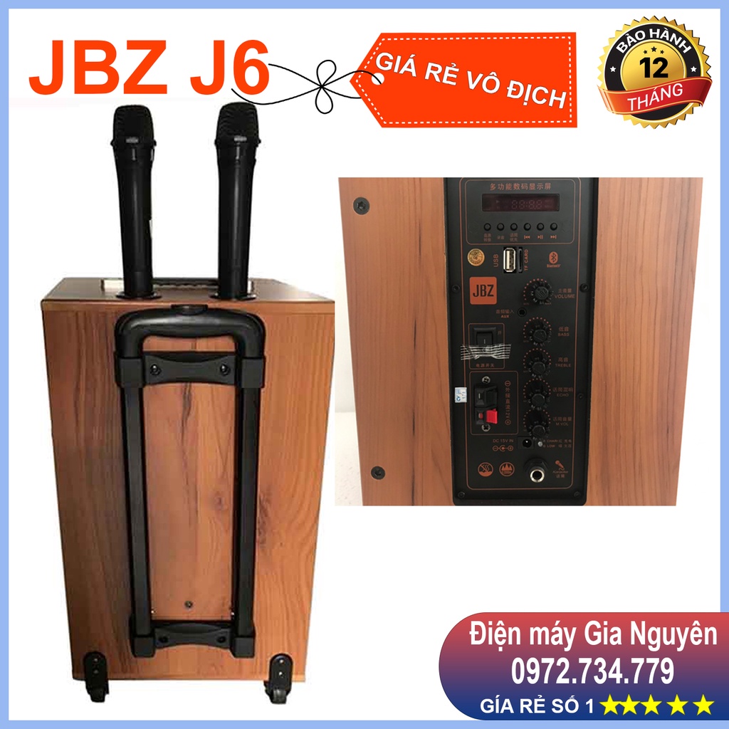 Loa kéo Bass 15cm, 150W kèm 2 tay micro