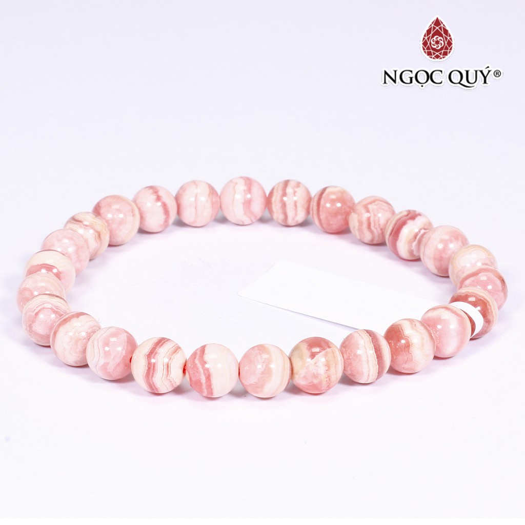 Vòng đá đào hoa rhodochrosite - Ngọc Quý