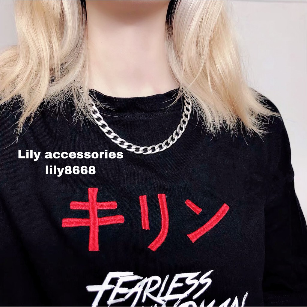 Chain Necklace dây chuyền vòng cổ titan dây xích không gỉ không đen siêu bền nam nữ phong cách hiphop unisex