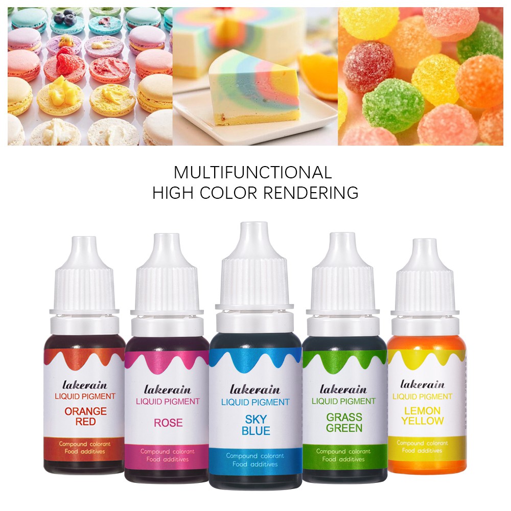 Màu Sắc Tố Cao Dạng Lỏng 10ml 1~20 Màu Tự Làm Trang Sức Tiện Dụng