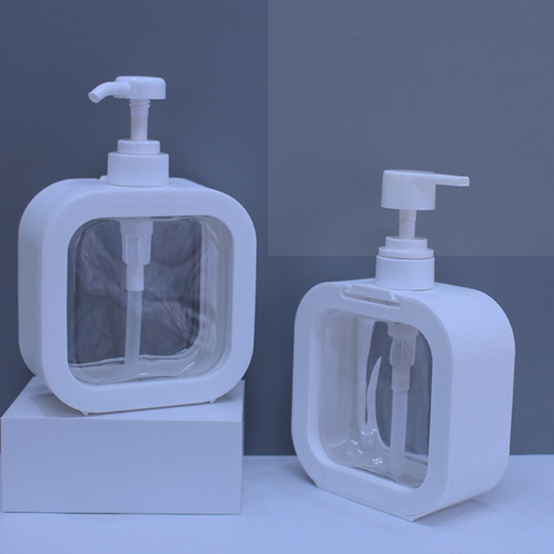 Bình Xịt Nước Rửa Tay/Xà Phòng Màu Trắng Trong Suốt 500ML/500ML