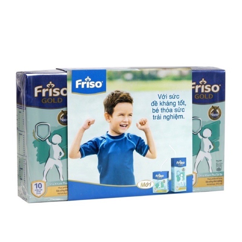 [ RẺ VÔ ĐỊCH ]Thùng 48 Hộp Sữa Bột Pha Sẵn Friso Gold Vani (48 X 180ml) - Date 12/2021