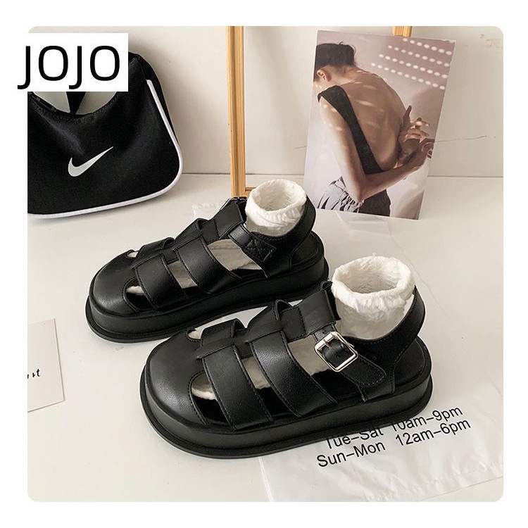 Giày Sandal Đế Dày Phong Cách Thời Trang Hàn Quốc Dành Cho Nữ
