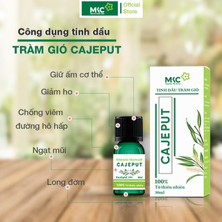 Tinh dầu tràm gió CAJEPUT nguyên chất - giữ ấm cơ thể, giảm ho cho trẻ sơ sinh - đã kiểm định