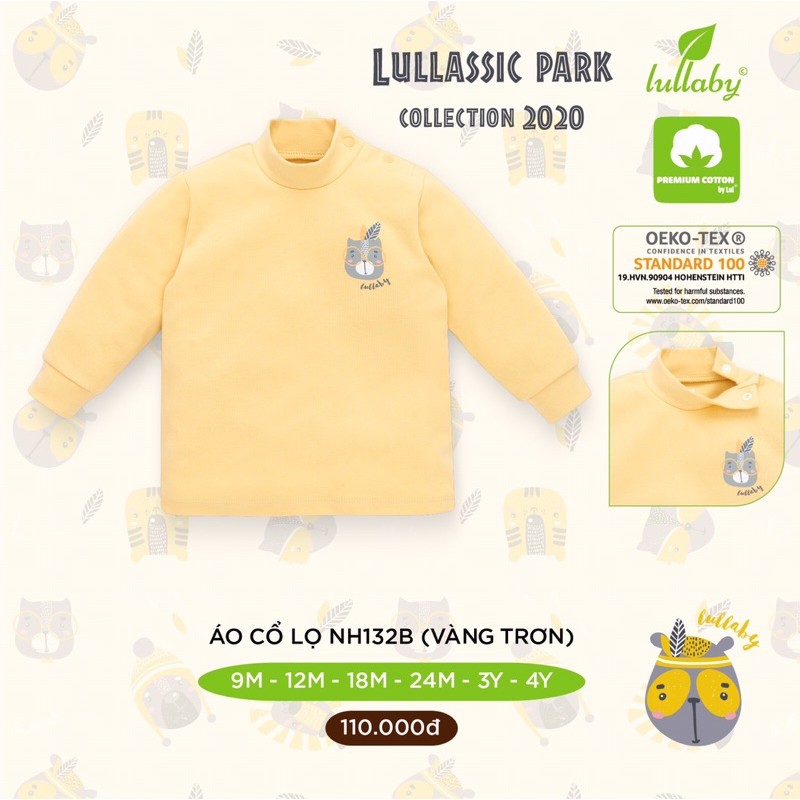 Áo nỉ dài tay cổ lọ 3cm Lullaby