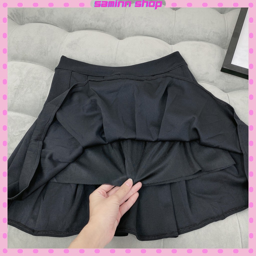 Chân váy chữ a ngắn lưng cao công sở xếp ly, chân váy xếp ly ngắn kiểu tennis SS51 | BigBuy360 - bigbuy360.vn