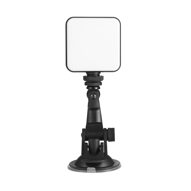 Đèn LED Chiếu Sáng Video 2500K-6500K Mini Có Cốc Hút Silicon Trang Điểm Đa Ứng Dụng
