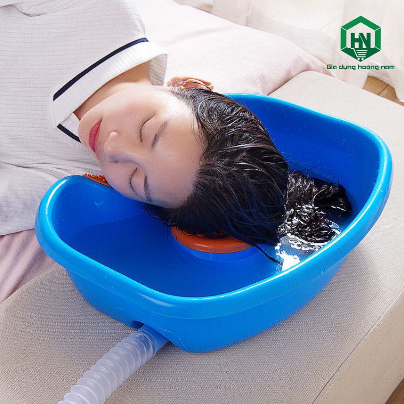 Chậu gội đầu tại giường cho người già, bà bầu, trẻ nhỏ nhựa Việt Nhật -Thau gội đầu tiện ích