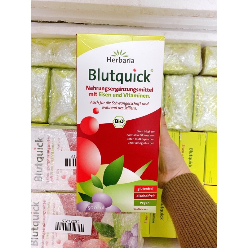 SIRO BỔ SUNG SẮT VÀ VITAMIN HỮU CƠ Blutquick 500ml