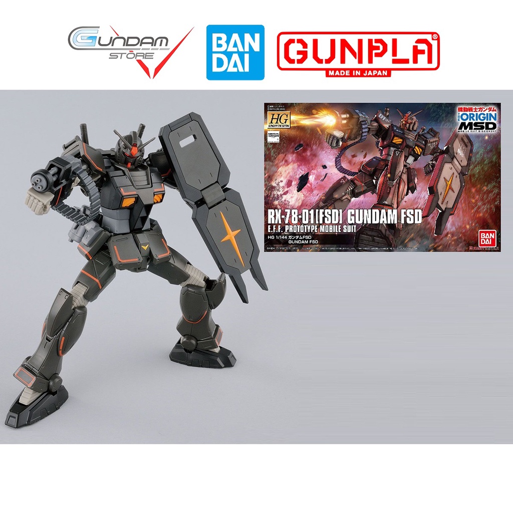 Mô Hình Gundam HG RX-78-01 FSD The Origin Bandai Đồ Chơi Lắp Ráp Anime Nhật