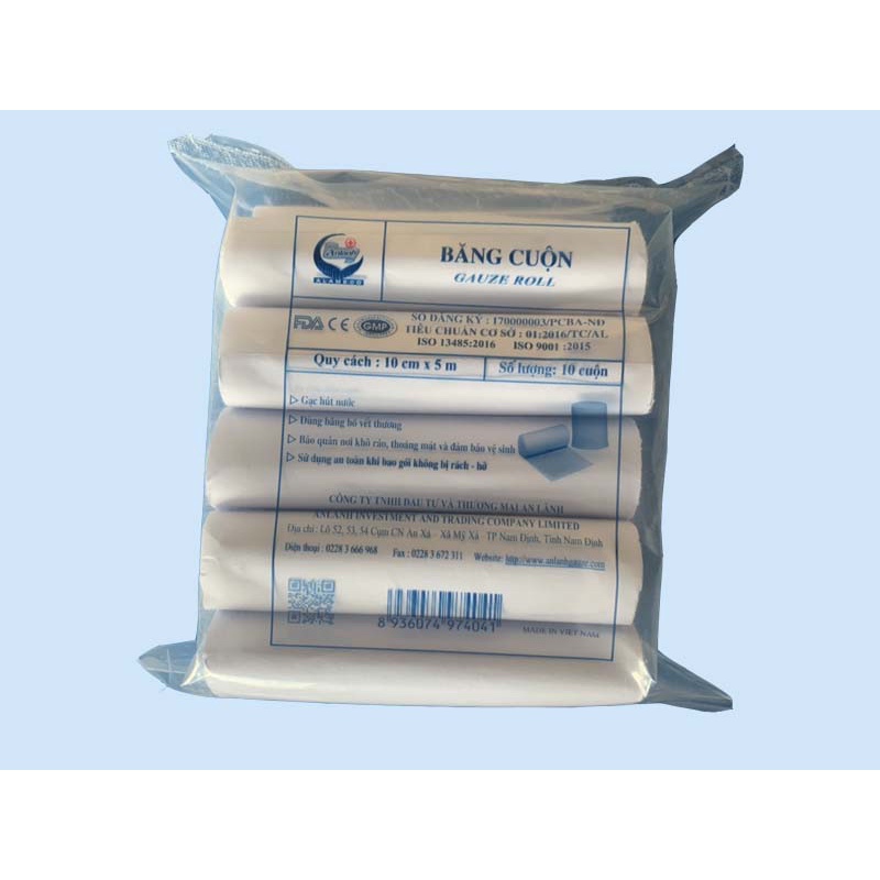 Băng cuộn y tế An Lành 10cm*5m