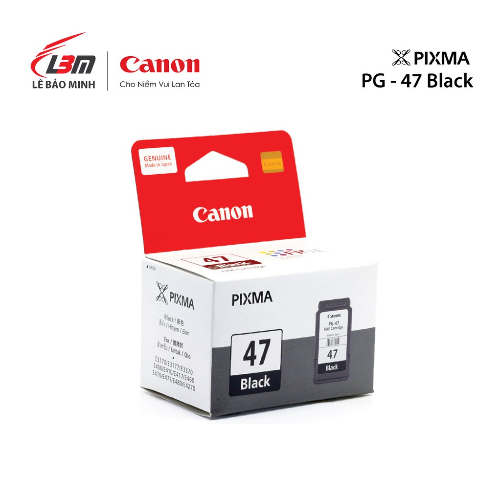 Hộp Mực Canon PG-47 và Cl-57 giành cho máy in Canon E410