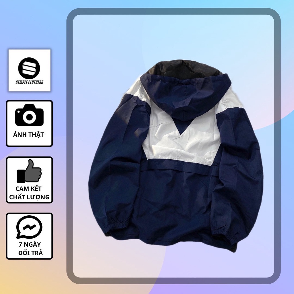 [sẵn] Áo khoác vải dù 2 lớp tay dài màu xanh (ảnh thật tại shop) Tanazi Closet