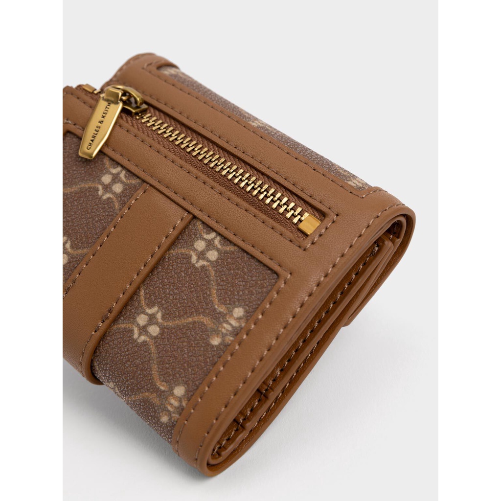 Ví ngắn nữ Charles & Keith da họa tiết sang trọng | Auth - Sing - Ảnh thật
