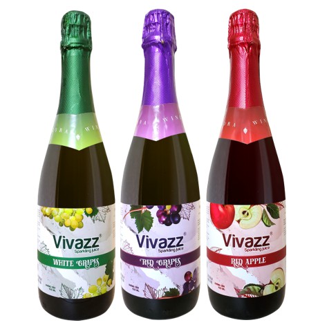 Nước Trái Cây Táo Đỏ Có Gas Vivazz 720ml