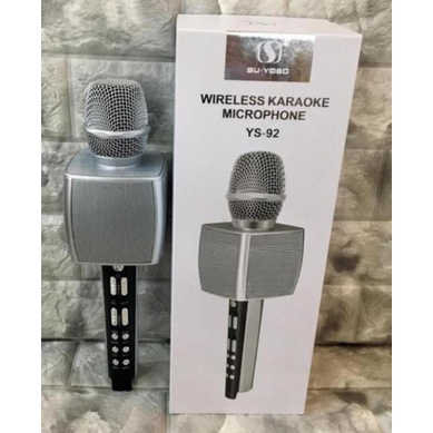 Micro không dây Karaoke YS90 YS 92 Bluetooth 20W GHI ÂM LIVETREA CỰC HOT 2021