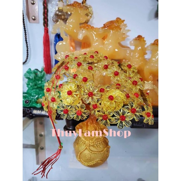 Set trọn bộ nguyên liệu làm cây cành vàng lá ngọc thu hut tài lộc teưng tết