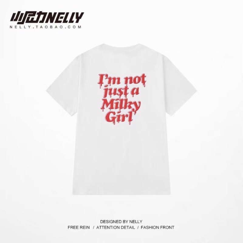 Áo phông nelly heybig sale (có sẵn) justa milky girl