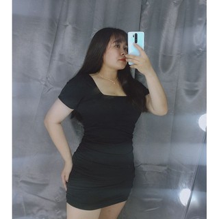 Đầm body cổ U bigsize