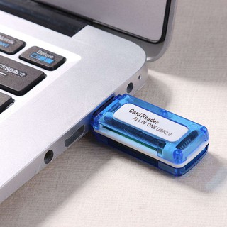 Đầu đọc thẻ nhớ - Card reader usb 2.0 All in one SD, MicroSD, TF, MS Micro M2 (Màu ngẫu nhiên)