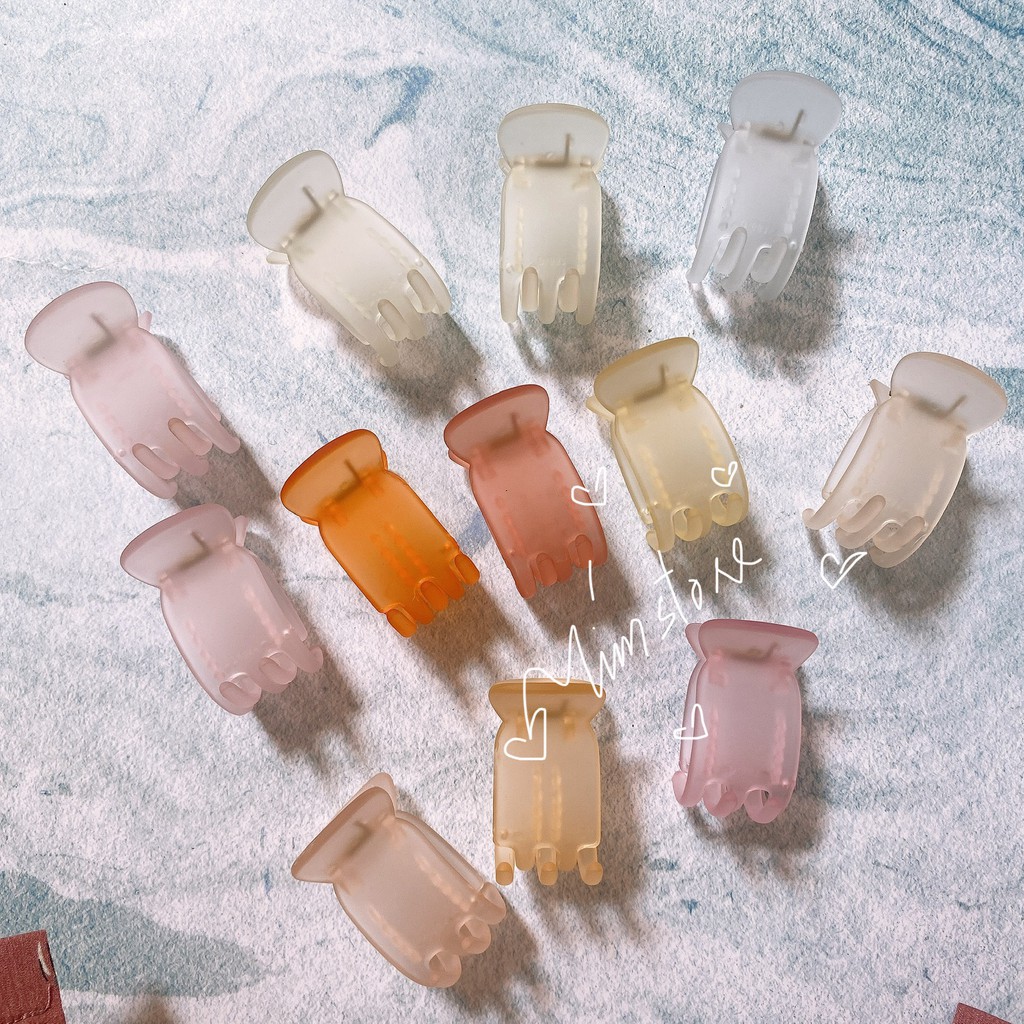 Kẹp bấu tóc nữ dễ thương nhựa bóng đẹp TÍM STORE phụ kiện búi tóc thời trang hàn quốc