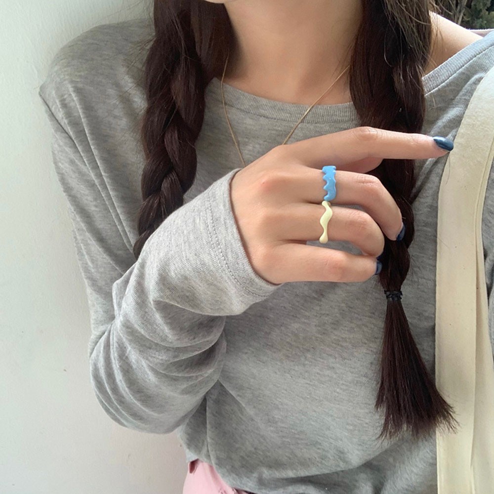 Nhẫn Đeo Tay Kim Loại Phong Cách Hàn Quốc Cho Nam Và Nữ