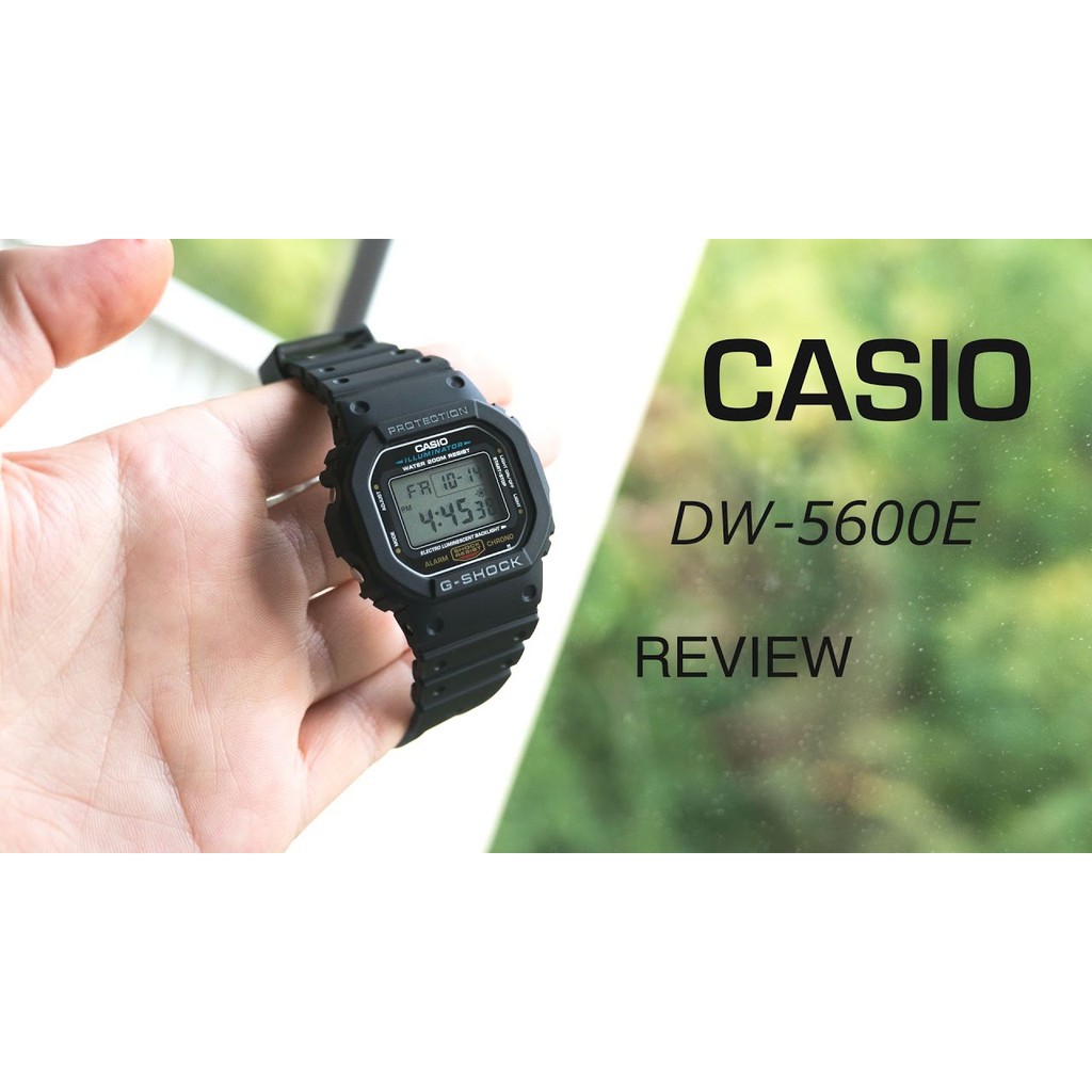 Đồng hồ nam dây nhựa G-SHOCK Casio chính hãng Anh Khuê DW-5600E-1VDF