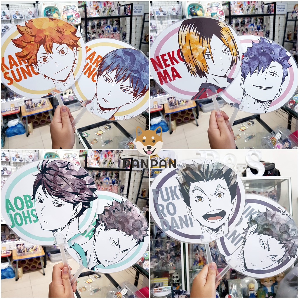 Quạt Anime 2 Mặt HAIKYU!!