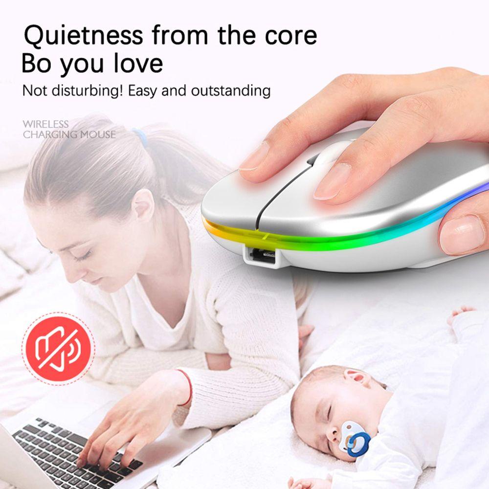 Chuột Bluetooth Không Dây Nhiều Màu Siêu Mỏng Cho PC Laptop