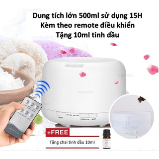 Máy khuếch tán tinh dầu AROMA 500ml tặng  tinh dầu 10ml