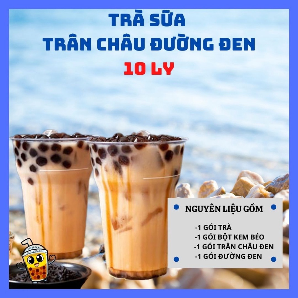 Set nguyên liệu làm trà sữa Thái xanh, Thái đỏ, hồng trà,truyền thống,phúc long-nguyên liệu làm trà sữa(không tính đá)