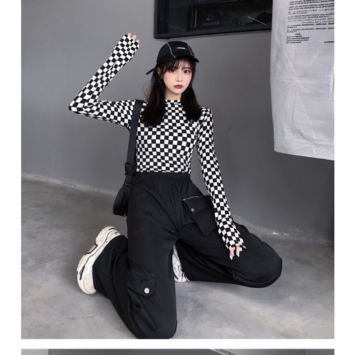 Áo dài tay hoạ tiết cờ vua cá tính (order) | BigBuy360 - bigbuy360.vn